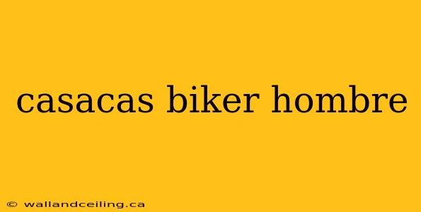 casacas biker hombre