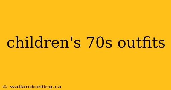 children's 70s outfits