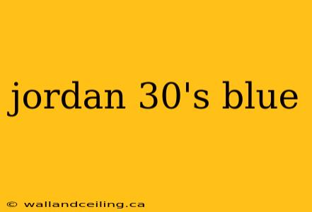 jordan 30's blue